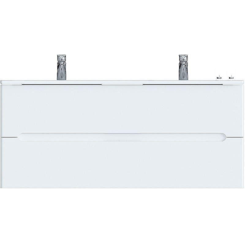 Тумба с раковиной SanVit Форма 120 kforma1201w подвесная Белая глянцевая