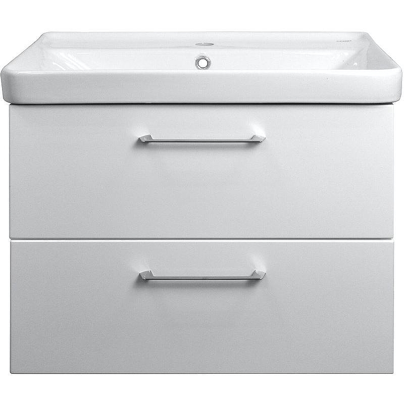 Тумба с раковиной Azario Ника 80 CS00080145 подвесная Белая матовая