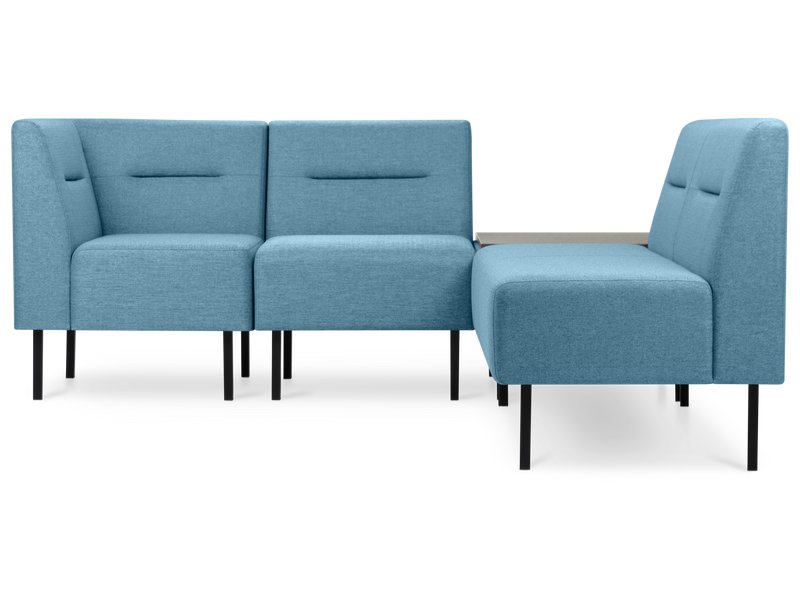 Диван модульный Сэндж-3 Рогожка Голубой