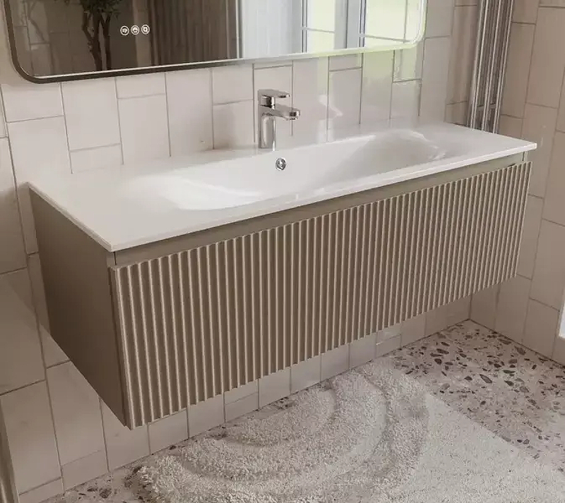 Тумба с раковиной Terminus Сицилия 120 SIC101201200501O подвесная цвет Капучино