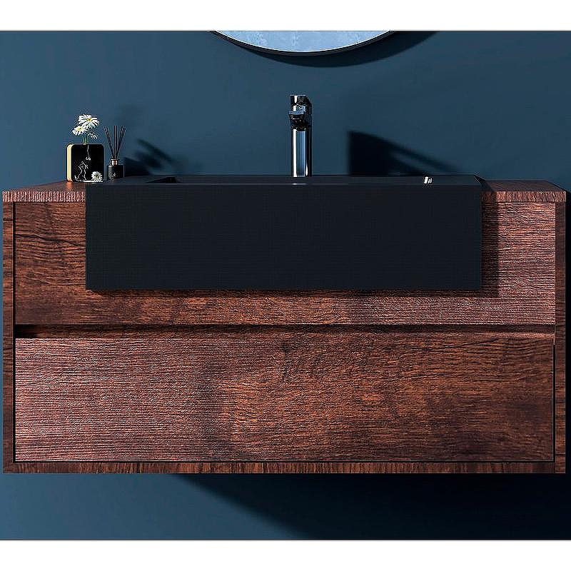 Тумба с раковиной Black&White Universe U903.1000-2 100 903U10002 подвесная Rose wood