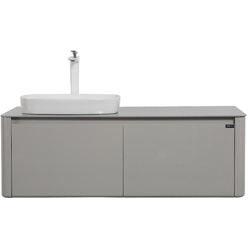 Тумба с раковиной Black&White Universe U915.1200 L 120 L 9151200L подвесная Glossy light grey