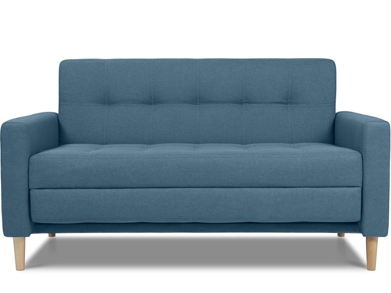 Диван прямой Нумо-Мини 140 Рогожка Голубой