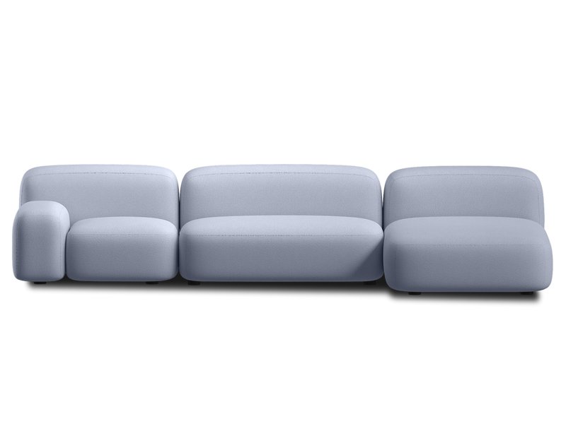 Диван модульный Риббл 3 Букле Лиловый