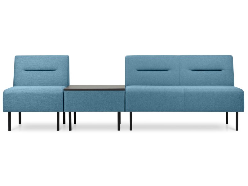 Диван модульный Сэндж-2 Рогожка Голубой