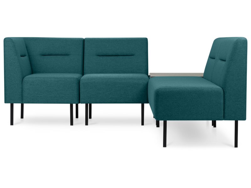 Диван модульный Сэндж-3 Рогожка Бирюзовый