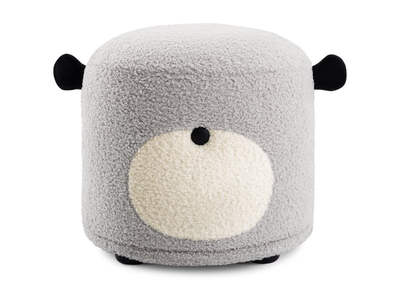 Пуф Мелми Медвежонок Мех Серый