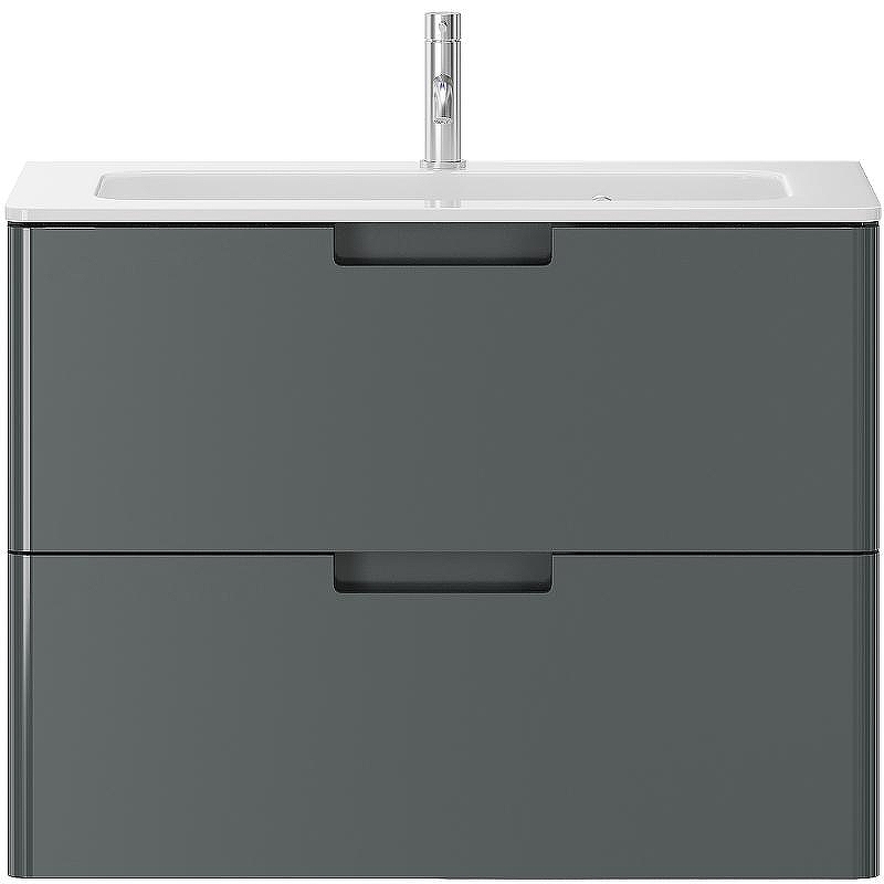 Тумба с раковиной Creto Bravo 80 22-BrG80 подвесная Серая