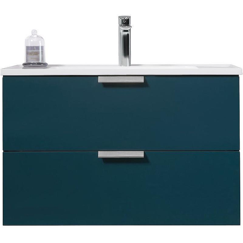 Тумба с раковиной Orans BC-0901 80 0901800 подвесная Ocean blue matt