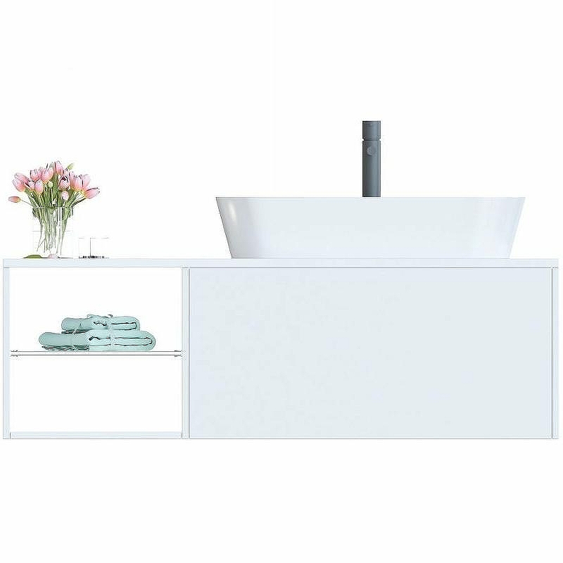 Тумба с раковиной SanVit Оскар 120 R koskar120R подвесная Белая