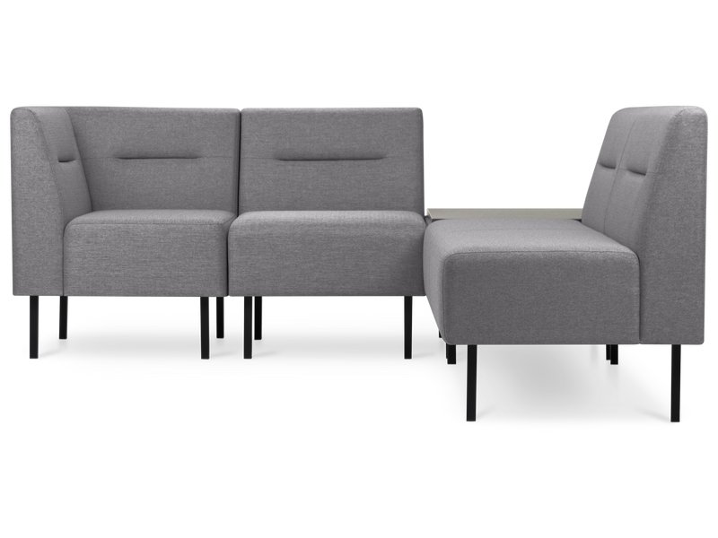 Диван модульный Сэндж-3 Рогожка Серый