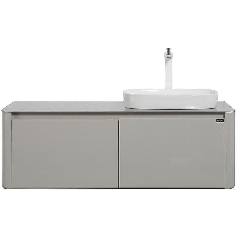 Тумба с раковиной Black&White Universe U915.1200 R 120 R 9151200R подвесная Glossy light grey