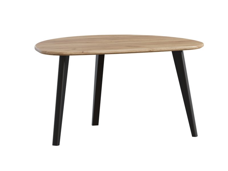 Журнальный стол Вегар-1 Древесный натуральный/Черный